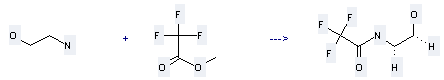 Acetamide,2,2,2-trifluoro-N-(2-hydroxyethyl)- can be prepared by 2-amino-ethanol and trifluoroacetic acid methyl ester at the ambient temperature